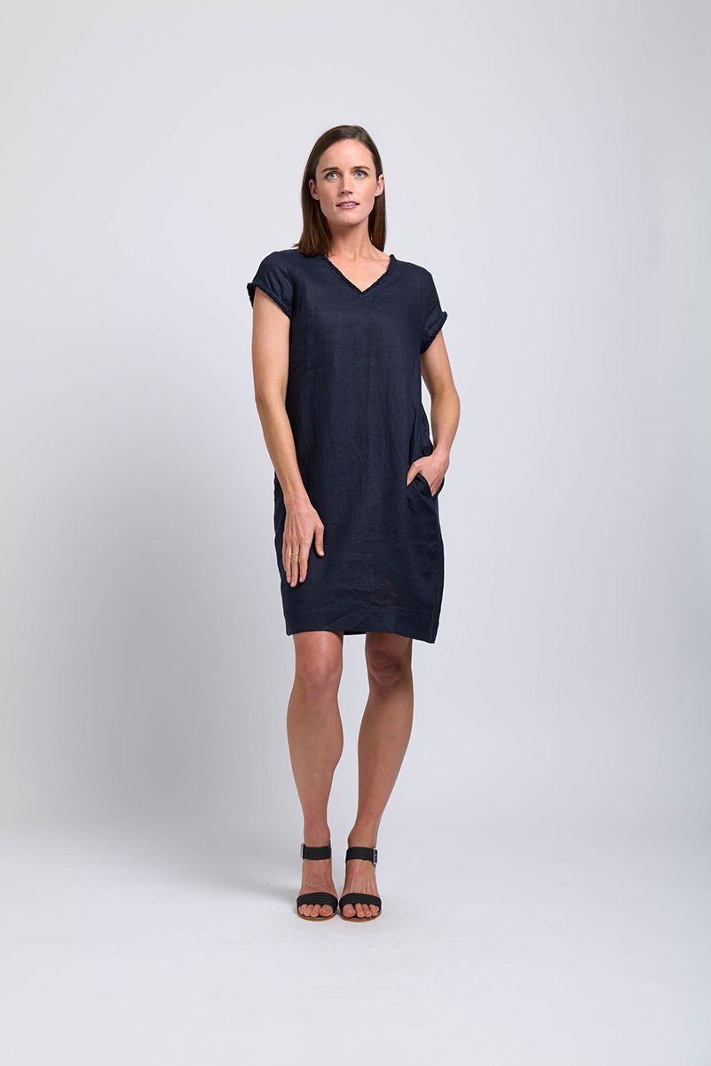 POST STAMP FRINGE FESTIVAL T-SHIRT DRESS BROWN main image 0