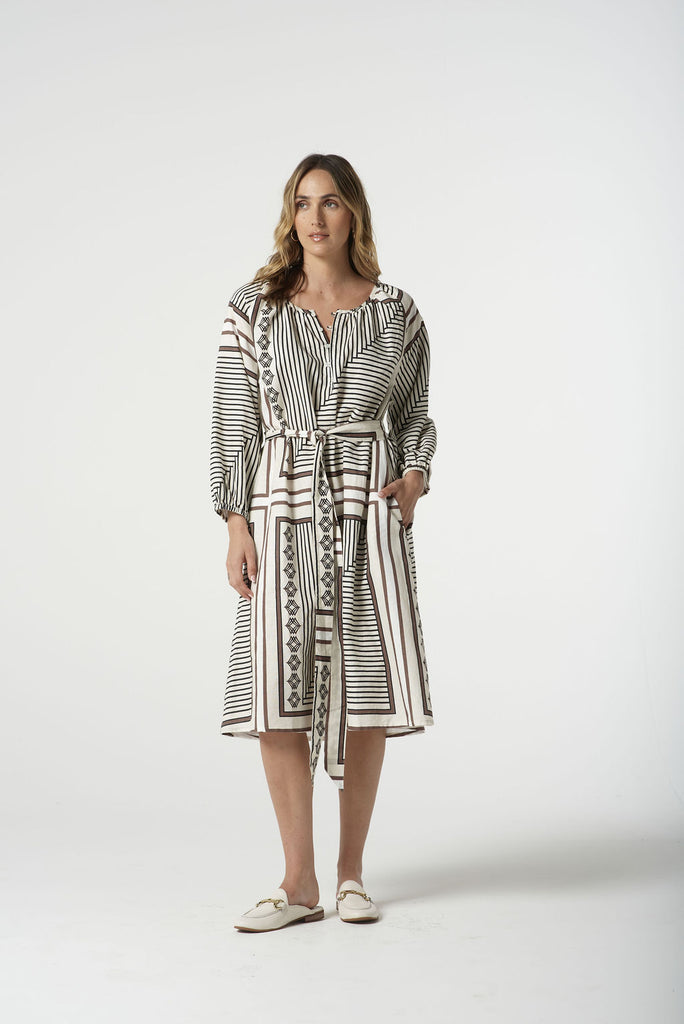 linen cotton dresses australia A Reversible Linen Dress from Aulieude