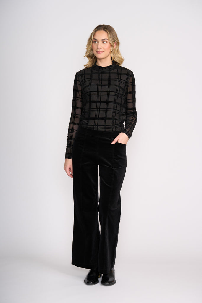 Flock Yeah Top - Black Check – Eumundi Style