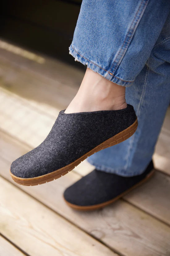 Glerups The honey rubber slip-on charcoal – Eumundi Style