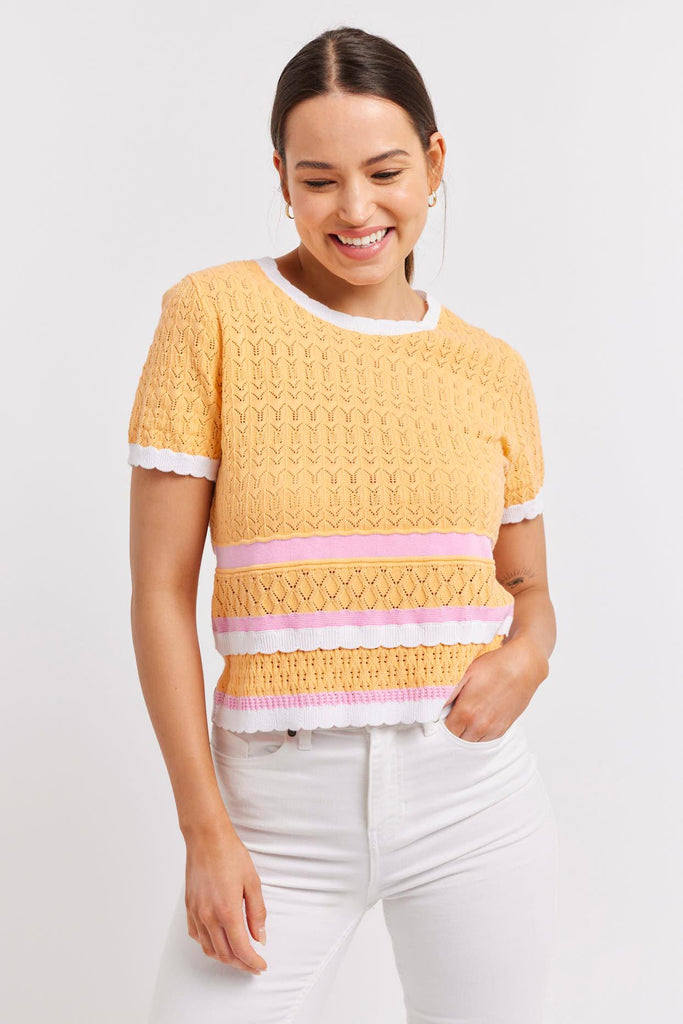 Betina Cotton Top - Nectar - EumundiStyle