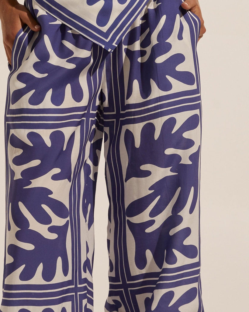Breeze Pant - Frond Wave - EumundiStyle