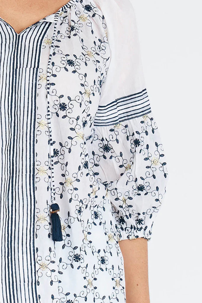 Delvene Top - White - EumundiStyle