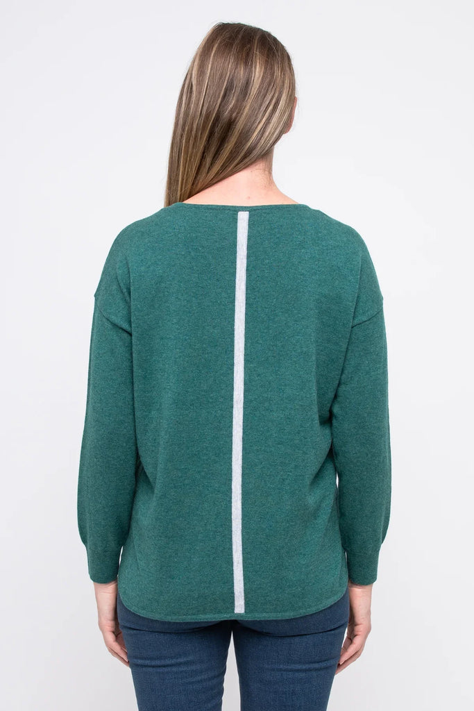 Diamante Star Pullover in Forest Combo - EumundiStyle
