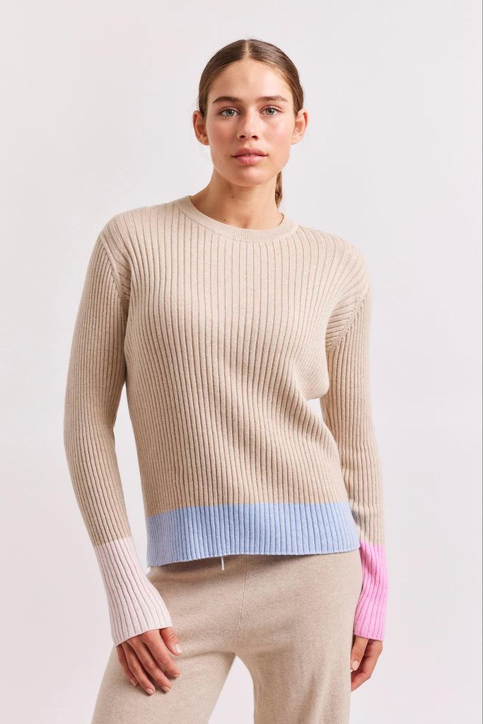 Eclaire Cotton Cashmere Top in Vellum - EumundiStyle