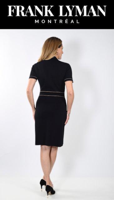 FL Knit Dress - Black/Beige - EumundiStyle
