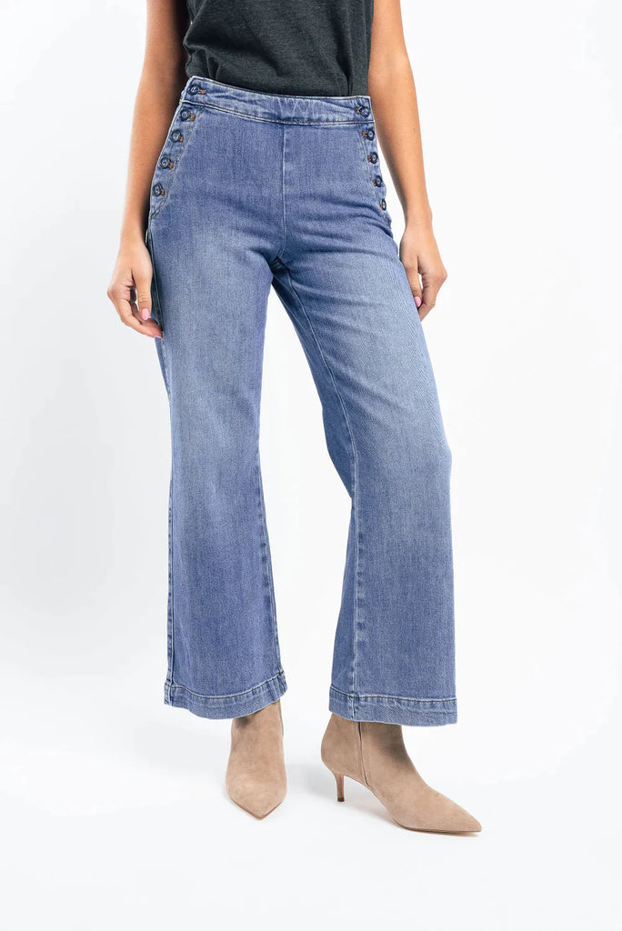 Freya Sailor Jean in Waterfall - EumundiStyle