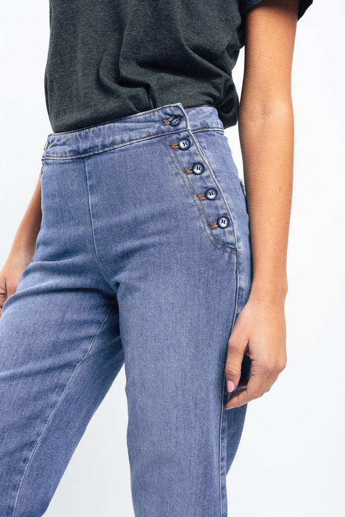 Freya Sailor Jean in Waterfall - EumundiStyle