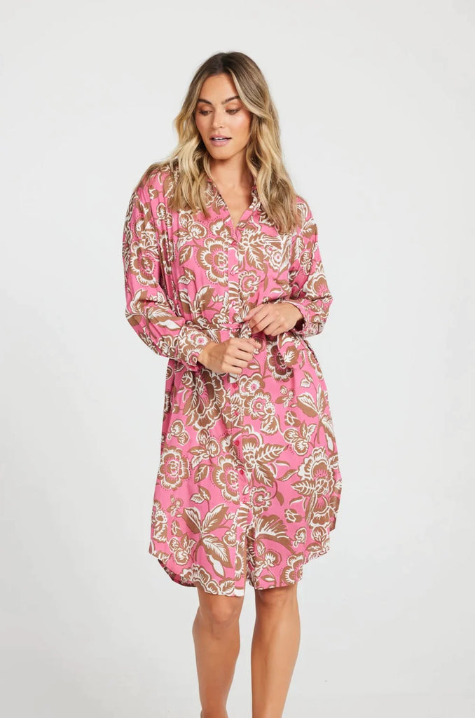 Hayman Shirt Dress - Toucan - EumundiStyle