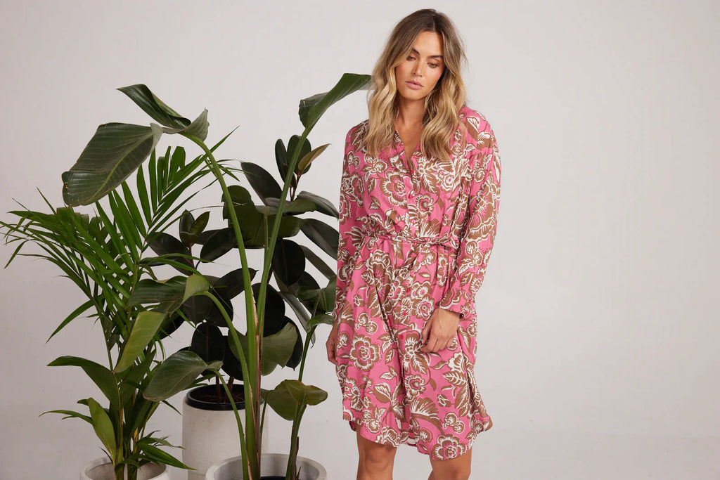 Hayman Shirt Dress - Toucan - EumundiStyle