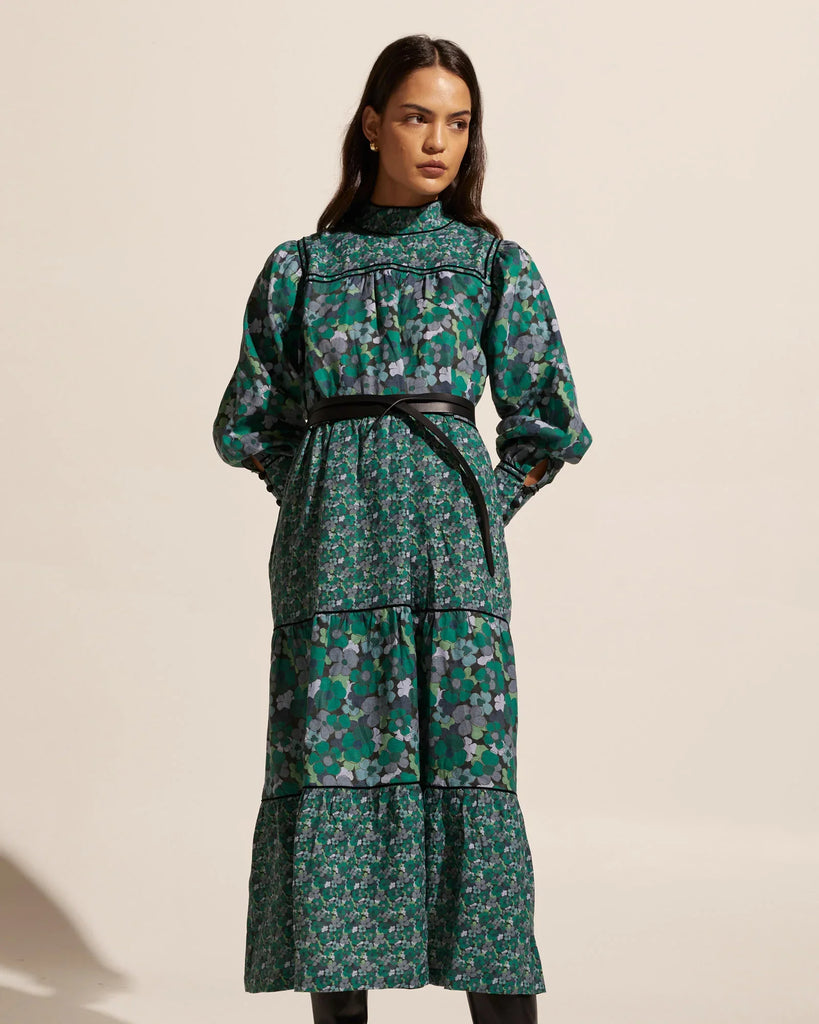 Imprint Dress - Juniper Floral - EumundiStyle