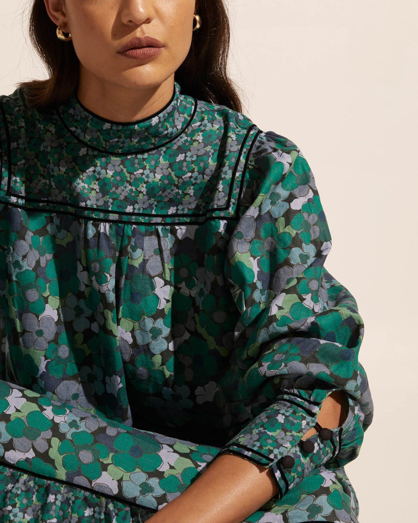 Imprint Dress - Juniper Floral - EumundiStyle