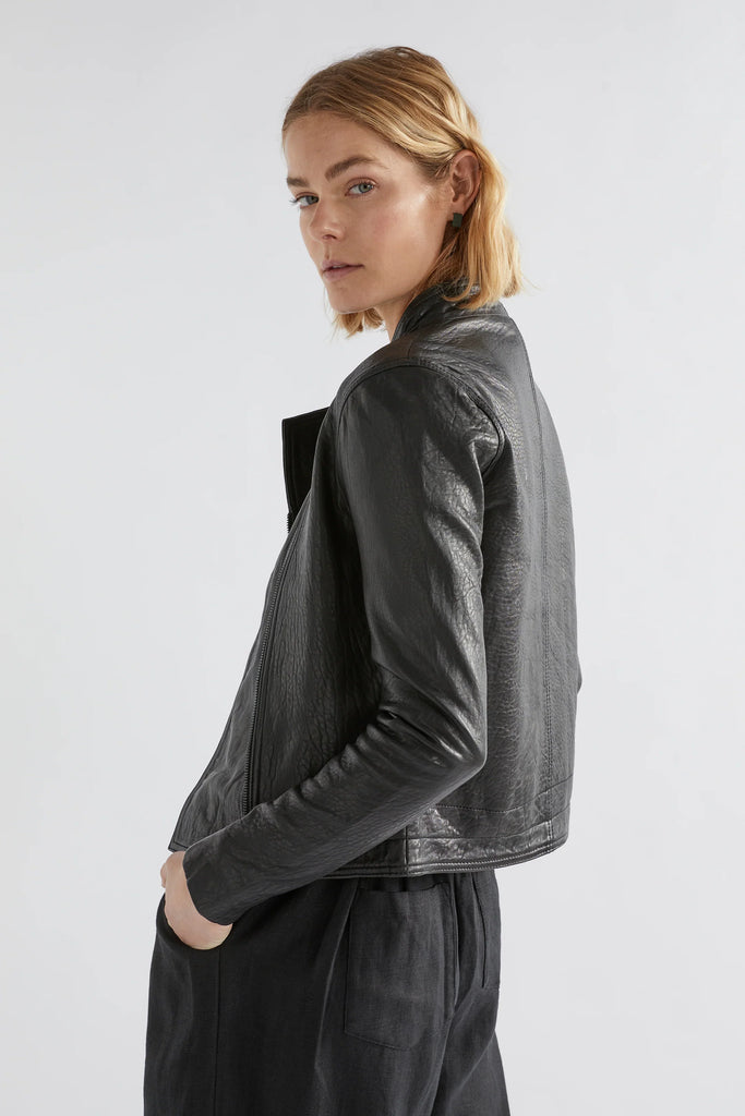 Lader Leather Jacket -Black - EumundiStyle