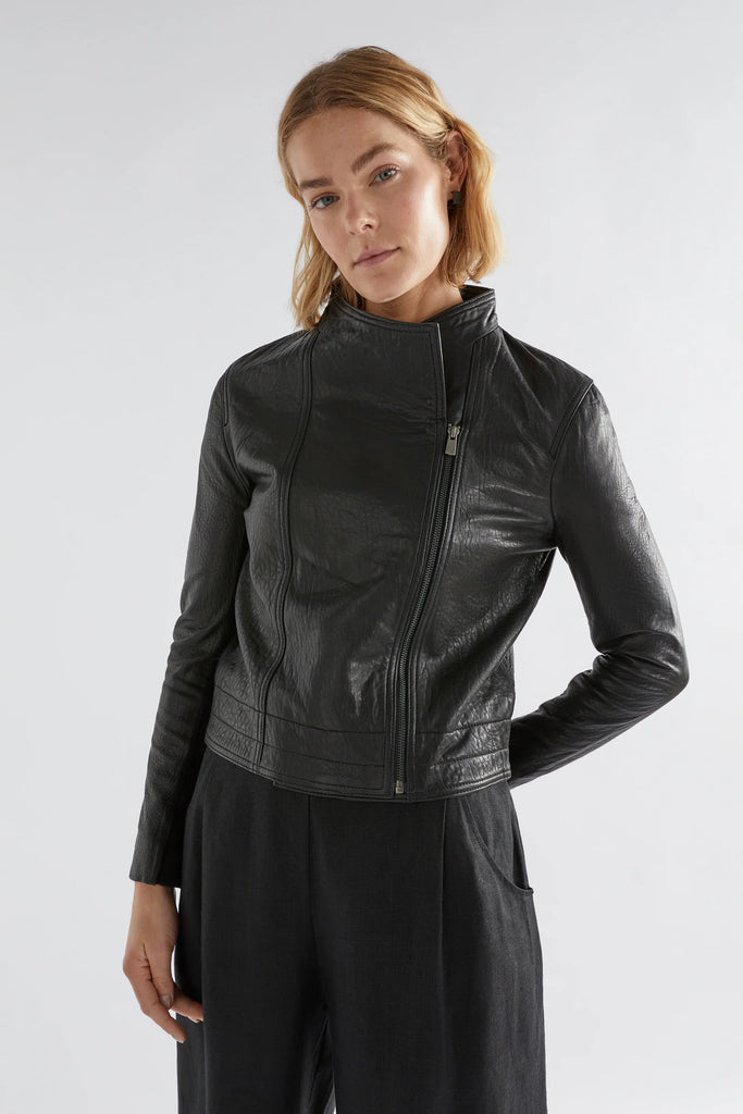 Lader Leather Jacket -Black - EumundiStyle