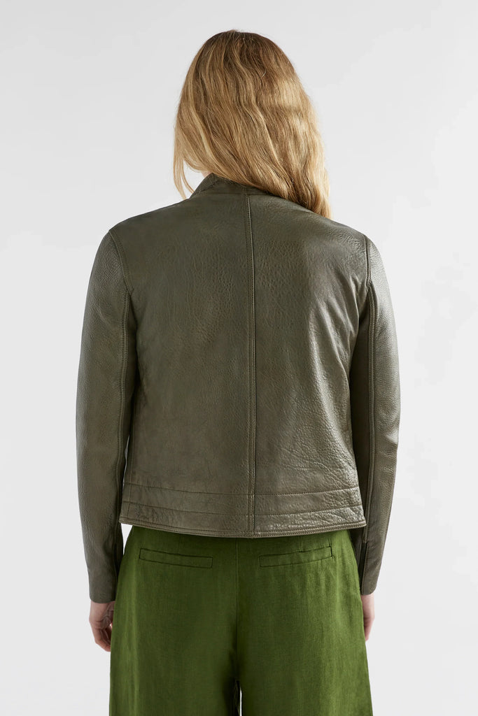 Lader Leather Jacket -Tarmac - EumundiStyle