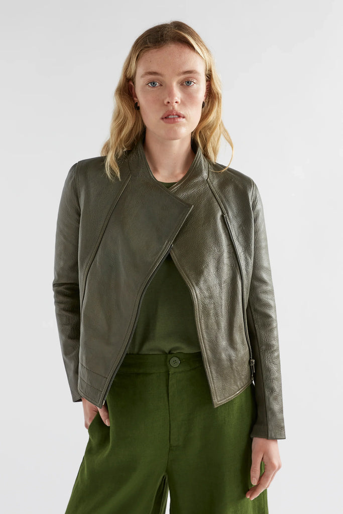 Lader Leather Jacket -Tarmac - EumundiStyle