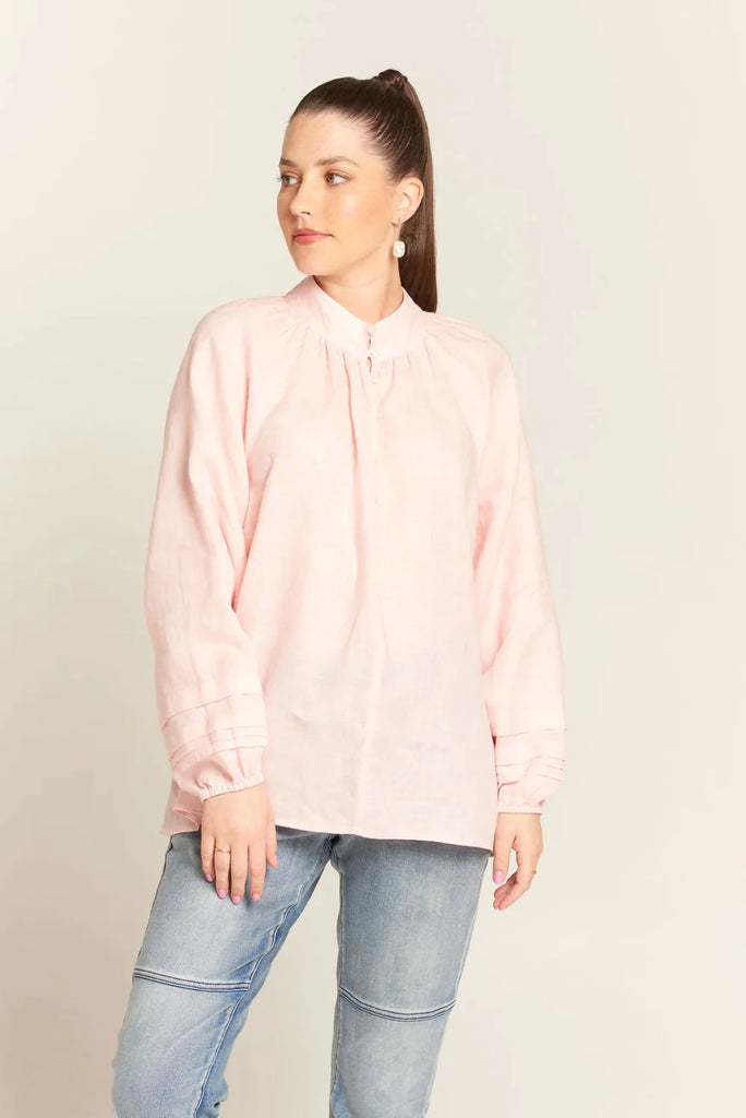 Maisie Shirt in Soft Pink - EumundiStyle