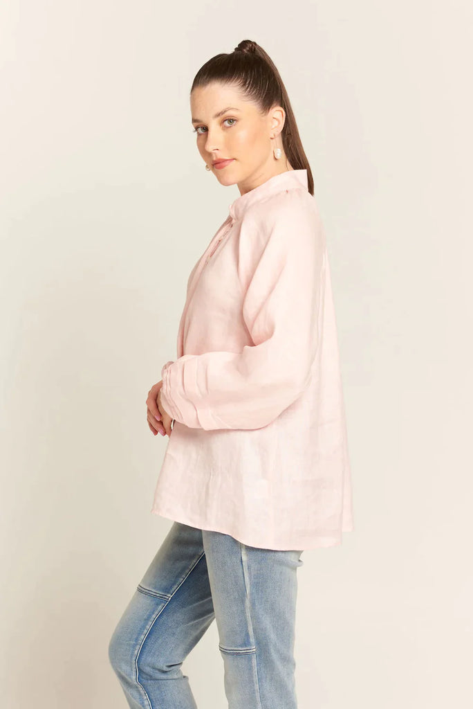 Maisie Shirt in Soft Pink - EumundiStyle