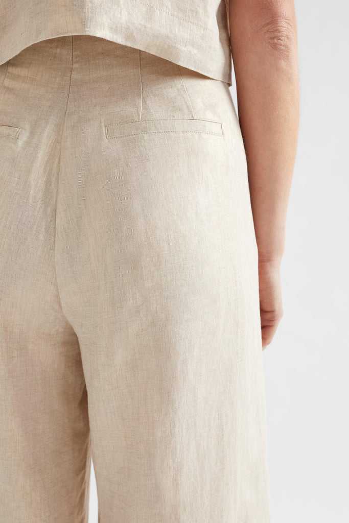 Metalen Pant - Gold Linen - EumundiStyle