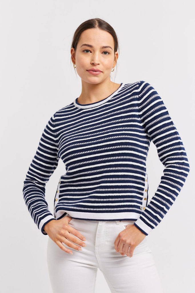 Momento Sweater - Navy - EumundiStyle