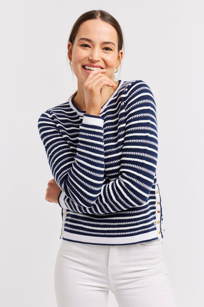 Momento Sweater - Navy - EumundiStyle