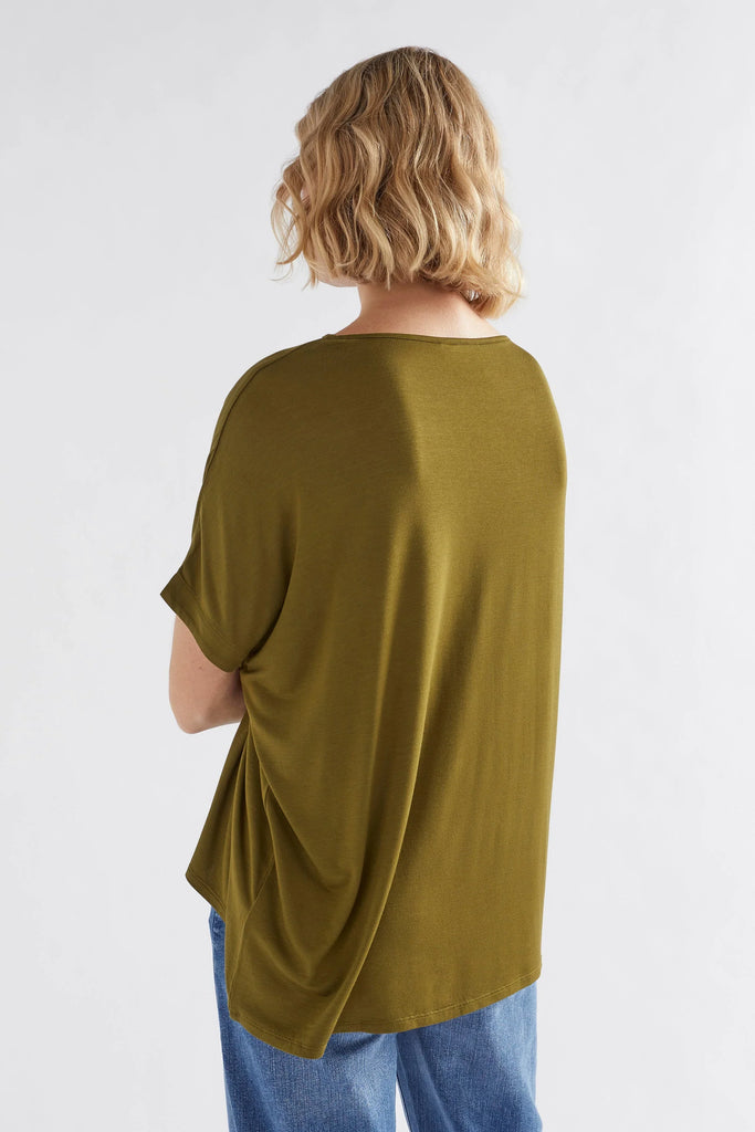 Telse T Shirt - Dark Citronelle - EumundiStyle