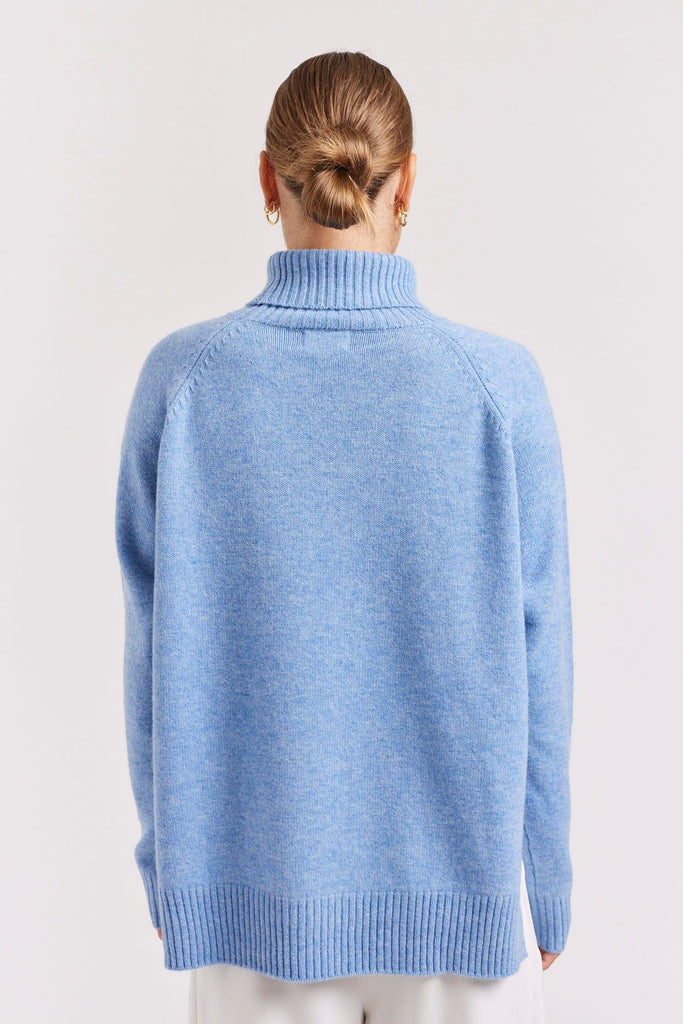 Toastie Polo in Dusty Denim - EumundiStyle