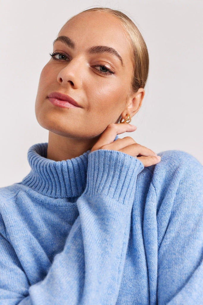 Toastie Polo in Dusty Denim - EumundiStyle
