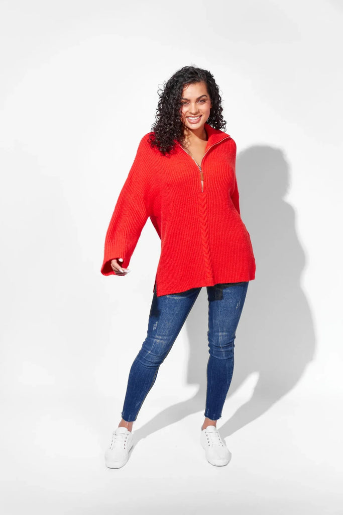 Vannes Jumper - Poppy - EumundiStyle